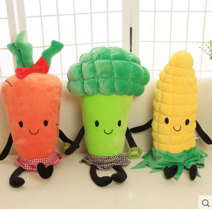  ũ  Ƽ 75cm PP  峭 ä    ݸ  Ʈ   ũ  /Super Creative 75cm PP Cotton Stuffed Toy Vegetables Plush Doll Corn Brocco